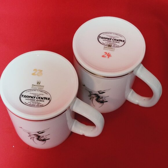 Bareuther Beer Stein Mug Mr D  Mrs D Ramstein Air Base Set of 2 - Picture 10 of 11